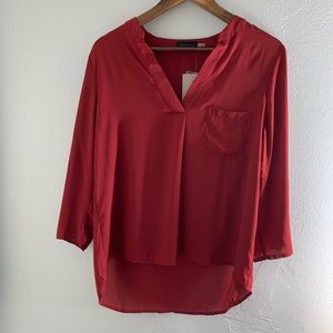 NWT Maroon mittoshop top